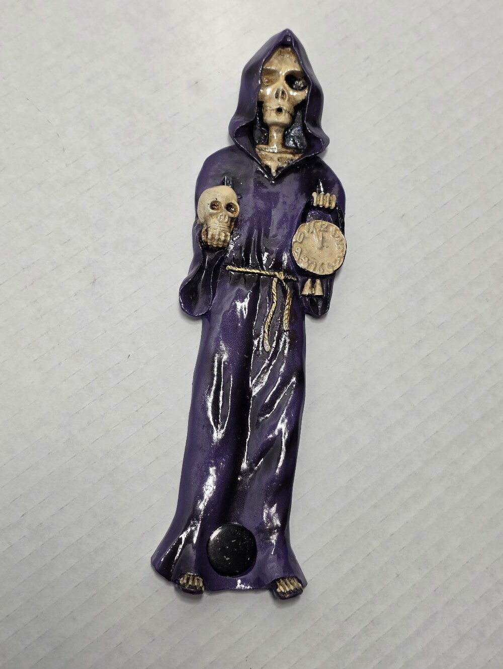 New Incense Holder Stick Or Cone Santa Muerte Purple Robe Magic & Healing